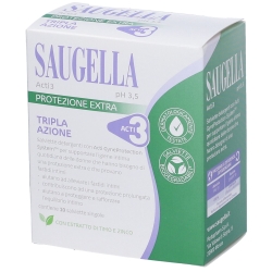 Saugella ACTI3 - 10 Single Intimate Wipes