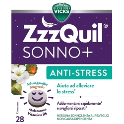 Vicks ZzzQuil Sleep + 28 Tablets - Sleep and Stress Supplement