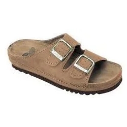 Scholl Air Bag Nubuck Lined - Bioprint Slippers with Anatomical Footbed Size 44 Leather