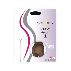 Solidea Curvy - 70 Den Tights (12-15 Mmhg) Size 3-Ml-Xl Black