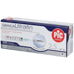 Sterile Disposable Syringe Capacity 2,5Ml With Needle 14Gauge23 10 Pieces
