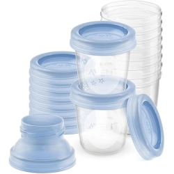 Avent Via System Set - 10 containers for storing breast milk