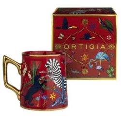 Jungle Coral - Hand-decorated fine ceramic mug