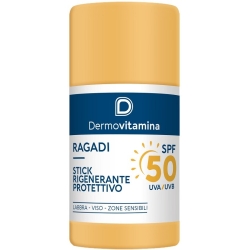 Dermovitamina Ragadi SPF50 + Regenerating Protective Stick for Face, Lips and Sensitive Areas 20 ml