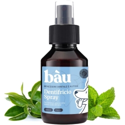 Bau Cosmesi Toothpaste Spray for Dogs and Cats with Anti-Bad Breath 100 ml
