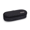 Lurex - Organized Oval Pencil Case for Children and Teens 22x5Hx7 cm Black