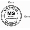 Printer R40 - Customizable Self-Inking Round Stamp Diameter 40 mm (Damaged Packaging)