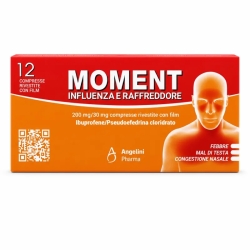 Moment Influenza e Raffreddore 12 tablets 200 mg + 30 mg