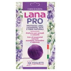 Lana Pro Sogni Di Lavanda - 12 Scented Sheets for Delicate Clothes, Wardrobes and Drawers