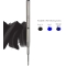 Soft Roll - 2 Refills for Montblanc Ballpoint Pen, Black Broad