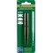 Soft Roll - 2 Refills for Montblanc Ballpoint Pen, Black Broad