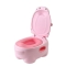Hippo - Ergonomic Potty with Lid and Step Stool Function, Pink, 6m +