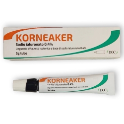 Doc Generici Korneaker Sodium Hyaluronate 0.4% - Lubricating Ophthalmic Ointment 5 g