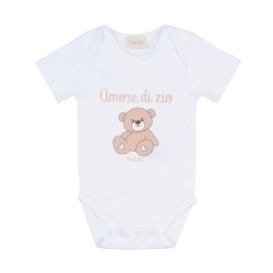 NANAN White Baby Romper Uncle's Love Size 3 Months