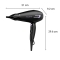 Pro Power - 2200W Hair Dryer with Ions, AC Motor, Diffuser and Concentrator, Black
