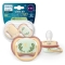Ultra Air Day&Night - 2 Orthodontic Silicone Pacifiers 0-6 Months Assorted Patterns