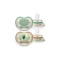 Ultra Air - 2 Orthodontic Silicone Pacifiers 6-18M Pastel Green and Pastel Blue