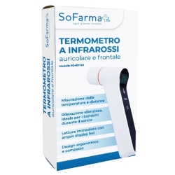 Infrared Forehead and Ear Thermometer for Body Temperature with Tricolor LED Display