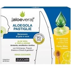 Aloegola Honey and Lemon Flavor 20 Lozenges - Throat and Voice Supplement
