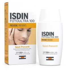 Isdin Face Sunscreen Cream 50+ SPF Fotoultra 100 Spot Prevent Anti-Blemish Very High Protection 50 ml
