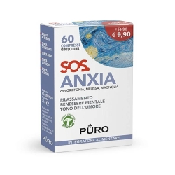 SOS Anxia 60 Orodispersible Tablets - Supplement for mood, relaxation, and mental well-being
