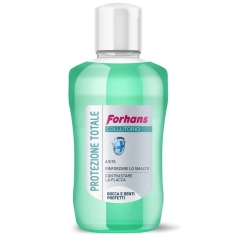 Forhans Total Protection - Remineralizing Mouthwash with Fluoride and Aloe Vera, Fresh Mint Flavor, 500 ml