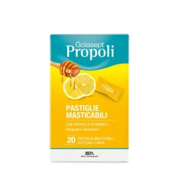 Zeta Farmaceutici Golasept Propoli 20 Tablets - Propolis and Vitamin C Supplement for Immunity
