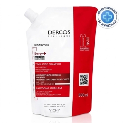 Dercos - Energizing Shampoo For Weak Hair - Eco Refill 500 Ml