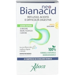 Neobianacid - Antacid medical device 45 tablets Lemon