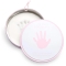 Baby Hand and Footprint Tin Kit, Pink Round Jar