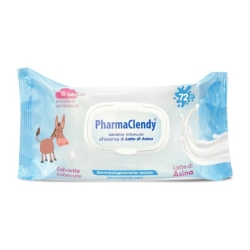 Clendy 72 Wipes Soaked in Donkey Milk, Gentle Cleansing for Sensitive Skin and Newborns