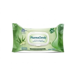 Clendy Aloe Vera Wet Wipes - 72 Gentle Aloe Vera Wipes for Sensitive Skin, Adults and Children