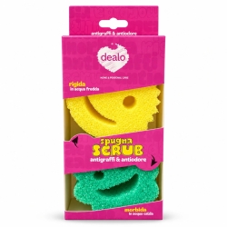 Dealo Sponge Set - 2 Gentle Exfoliating Scrub Sponges