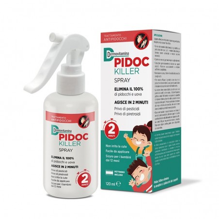 PASQUALI - Dermovitamina Pidoc Killer - Lice treatment Spray 120 ml