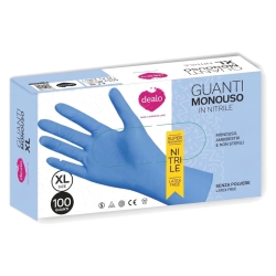 Dealo Disposable Blue Nitrile Gloves Size XL