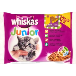 Junior selection - meat in gravy - wet food for kittens - 4 bags x 100 g