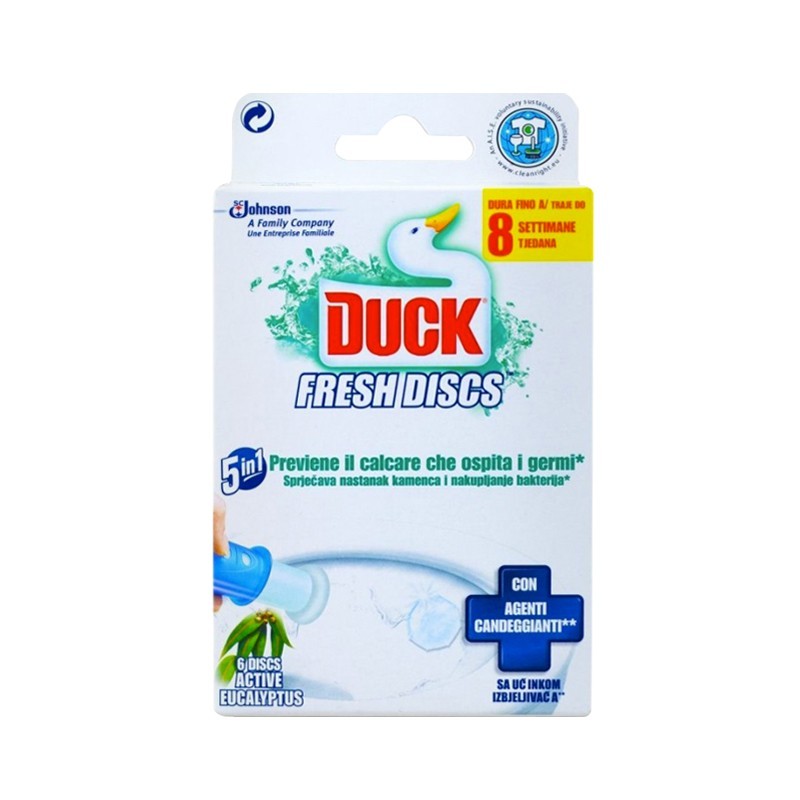 DUCK - Fresh Discs Active Eucalyptus 6 Toilet Discs