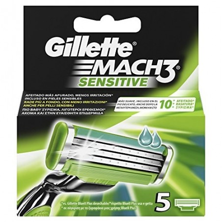 GILLETTE - mach 3 sensitive 5 spare blades