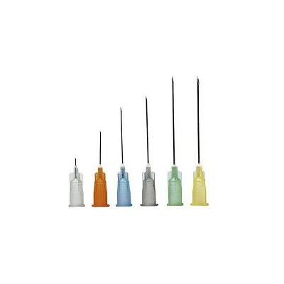 Sterile Needle Cone Luer Lock Gauge 22 070X40MM 1 Piece